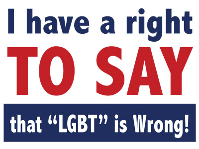 Right to Say LGBT Wrong White